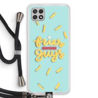 Always fries: Samsung Galaxy A22 4G Transparant Hoesje met koord