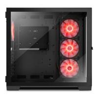 ATX Semi-toren doos Nox-Xtreme NXHUMMERASTRABK Zwart LED RGB