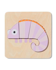 HEMA Inlegpuzzel Hout Kameleon