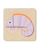 HEMA Inlegpuzzel Hout Kameleon