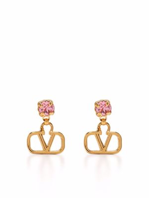 Valentino Garavani boucles d'oreilles VLogo Signature serties de cristaux