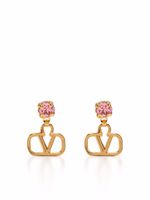 Valentino Garavani boucles d'oreilles VLogo Signature serties de cristaux - thumbnail