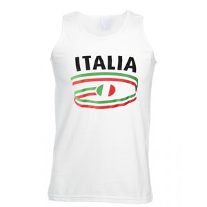 Witte heren tanktop Italie