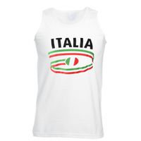 Witte heren tanktop Italie 2XL  - - thumbnail