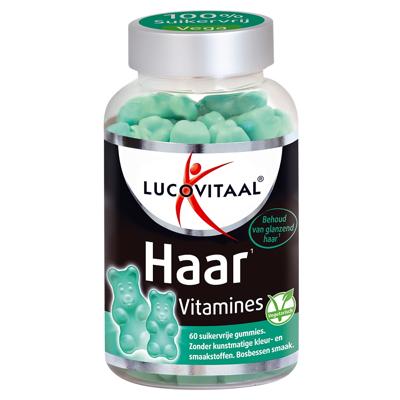 Lucovitaal Vega Haar Vitamines Gummies Bosbessen 60Stuks