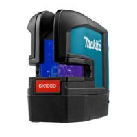 Makita SK106DZ Kruislijn / punt laser rood 12V Max Basic Body in Tas