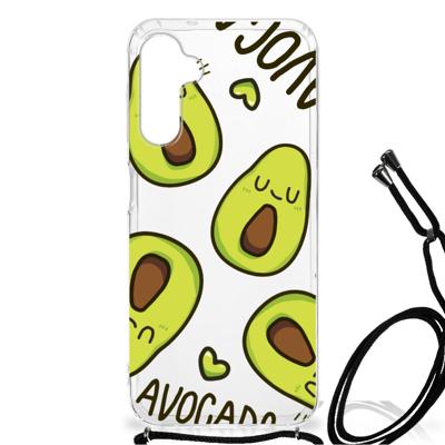 Samsung Galaxy A14 5G Stevig | Bumper Hoesje | Avocado Singing Samsung Galaxy A14 5G Stevig | Bumper Hoesje | Avocado Singing