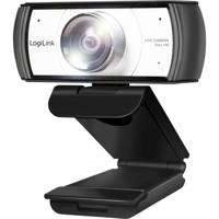 LogiLink UA0377 Full HD-webcam Klemhouder, Microfoon