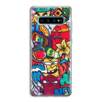 No Rules: Samsung Galaxy S10 Plus Transparant Hoesje