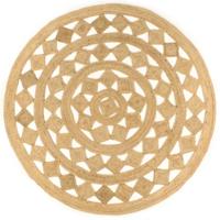 VidaXL Vloerkleed handgemaakt 210 cm gevlochten jute