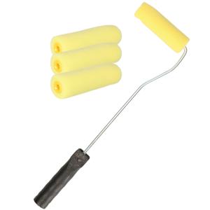 Verfroller set - met beugel - 10 cm - 3x extra rollers - kleine verfrollers