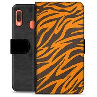 Samsung Galaxy A20e Premium Wallet Hoesje - Tijger