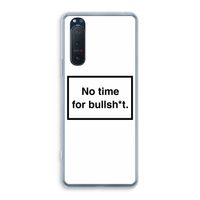 No time: Sony Xperia 5 II Transparant Hoesje