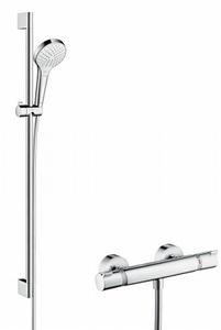 Hansgrohe Croma Select S Vario Ecostat Comfort Douchecombinatie 90 Cm. Chroom