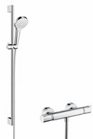 Hansgrohe Croma Select S Vario Ecostat Comfort Douchecombinatie 90 Cm. Chroom - thumbnail