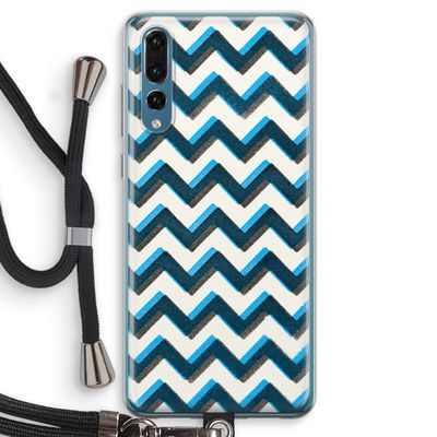 Onderbroken lijn: Huawei P20 Pro Transparant Hoesje met koord