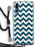 Onderbroken lijn: Huawei P20 Pro Transparant Hoesje met koord