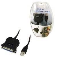 LogiLink USB 1.1 Aansluitkabel [1x USB 1.1 stekker A - 1x D-sub bus 25-polig] UA0054 - thumbnail