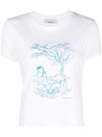 Coperni t-shirt en coton à imprimé graphique - Blanc