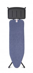 Brabantia strijkplank B 124x38cm met strijkijzerhouder denim blue