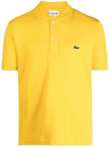 Lacoste polo en coton à patch logo - Jaune