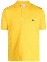 Lacoste polo en coton à patch logo - Jaune