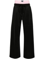 Natasha Zinko pantalon ample à taille double - Noir - thumbnail