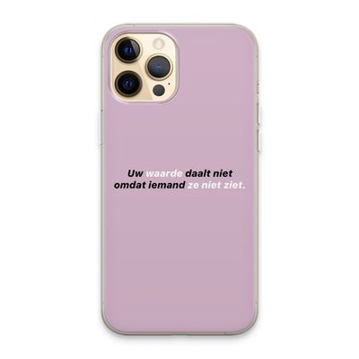uw waarde daalt niet: iPhone 13 Pro Max Transparant Hoesje
