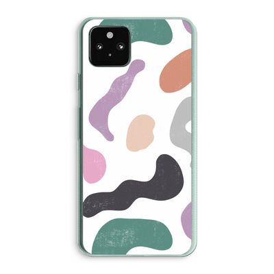 Memphis Shapes: Google Pixel 5a 5G Transparant Hoesje