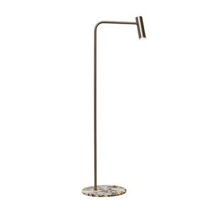 CTO Lighting Heron Vloerlamp - Brons - Calacatta Viola