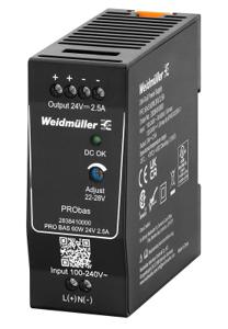 Weidmüller PRO BAS 60W 24V 2.5A DIN-rail netvoeding Inhoud: 1 stuk(s)