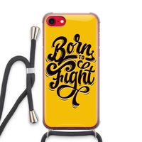 Born to Fight: iPhone SE 2020 Transparant Hoesje met koord