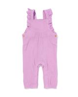 HEMA Newborn Jumpsuit Mousseline Paars (paars)