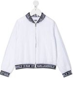 Karl Lagerfeld Kids veste bomber Ceremony en organza - Blanc - thumbnail