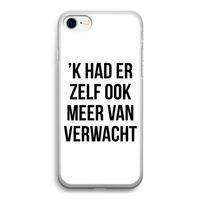 Meer verwacht: iPhone SE 2020 Transparant Hoesje Meer verwacht: iPhone SE 2020 Transparant Hoesje