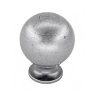 HHD Pro Meubelknop Kasttrekker Bol 725 . 26mm Old Silver - thumbnail