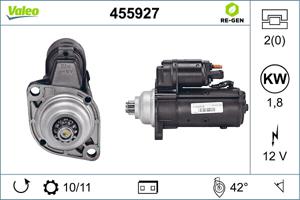 Startmotor / Starter REMANUFACTURED PREMIUM VALEO, Spanning (Volt)12V, u.a. für VW, Seat, Audi, Skoda