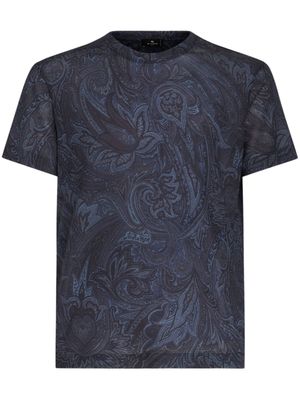 ETRO t-shirt à imprimé cachemire - Bleu