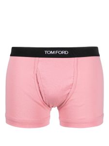 TOM FORD boxer en coton à taille à logo - Rose