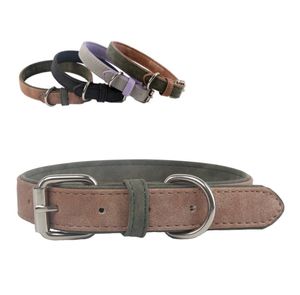 Nobleza Hondenhalsband - Suède vegan leer - 50 cm