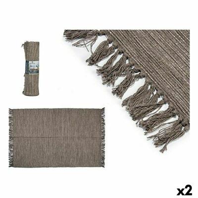 Tapijt Bruin 120 x 80 x 1 cm (2 Stuks)