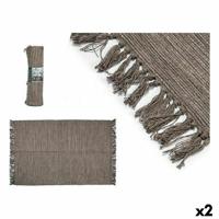 Tapijt Bruin 120 x 80 x 1 cm (2 Stuks)