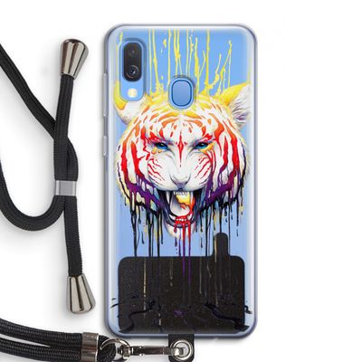 Fading: Samsung Galaxy A40 Transparant Hoesje met koord