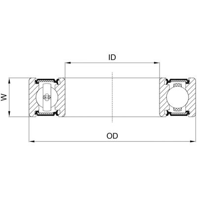 Marwi Union kogellager ball bearing union cb-060 10x15x4