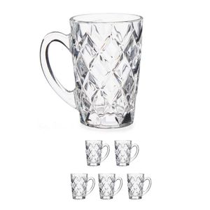 Set van 18x stuks luxe Espresso koffieglazen 110 ml met oor