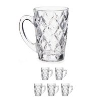 Set van 18x stuks luxe Espresso koffieglazen 110 ml met oor