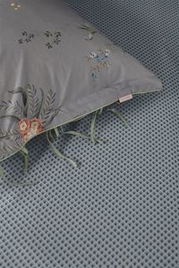 Pip Studio Pip Studio Suki topper fitted sheet 90x200 cm Pocket depth: 25 Mid Blue