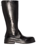 Marsèll bottes en cuir à fermeture zippée - Noir - thumbnail