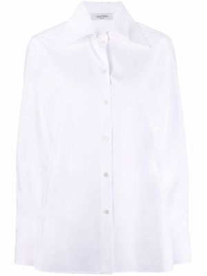 Valentino Garavani chemise à col pointu oversize - Blanc