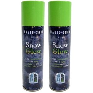 2x Kunst sneeuw glow in the dark 150 ml   -